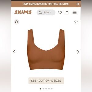 NWT Naked Plunge Longline Bralette - Bronze